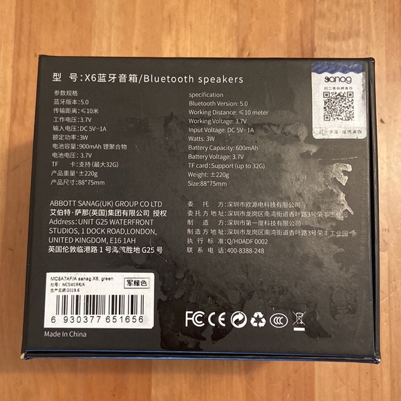 Worallymy Portable Bluetooth 5.0 Stereo Speaker Outdoor Hiking Camping Speaker. - Picture 6 of 6